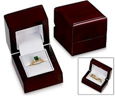 Special boxes to present a ring.