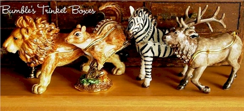 Just a sampling of the hundreds of decorative boxes we offer through our trinket box store.